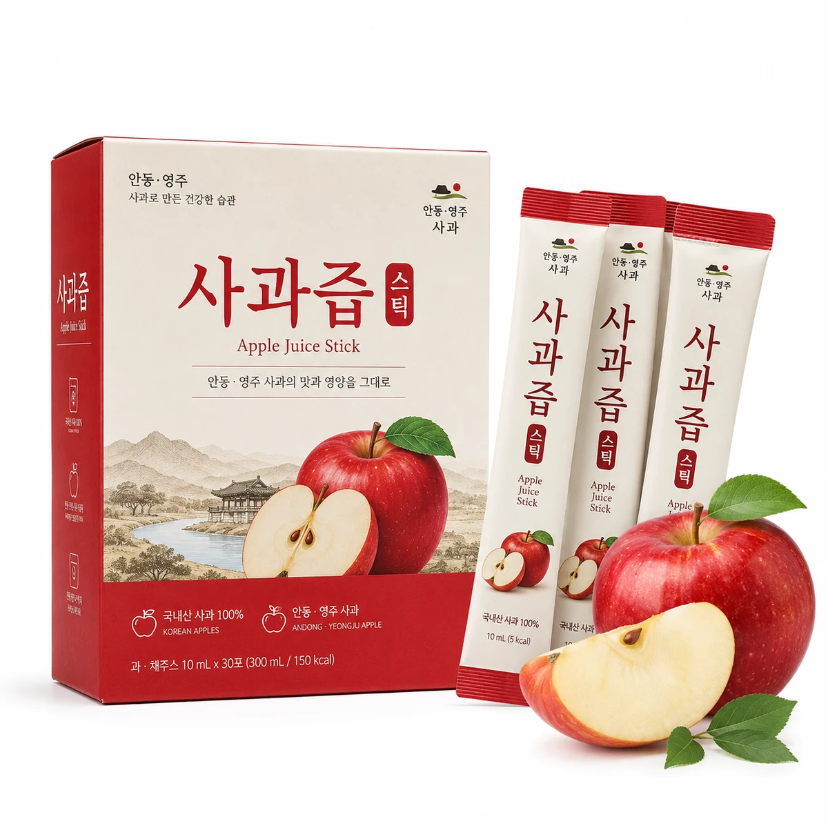 사과즙 100mL × 100포